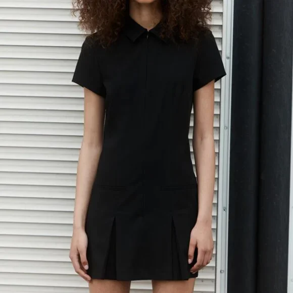 H&M Zip-Front Dress with Collar NWT - Picture 1 of 4